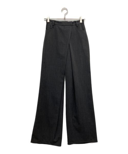 CLANE（クラネ）CLANE (クラネ) MINAMI TANAKA (ミナミ タナカ) TUCK HERRINGBONE SLACKS グレー サイズ:1の古着・服飾アイテム