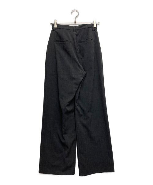 CLANE（クラネ）CLANE (クラネ) MINAMI TANAKA (ミナミ タナカ) TUCK HERRINGBONE SLACKS グレー サイズ:1の古着・服飾アイテム