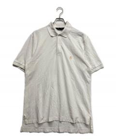 中古・古着通販】BRIONI (ブリオーニ) ロゴ刺繍ポロシャツ ブルー