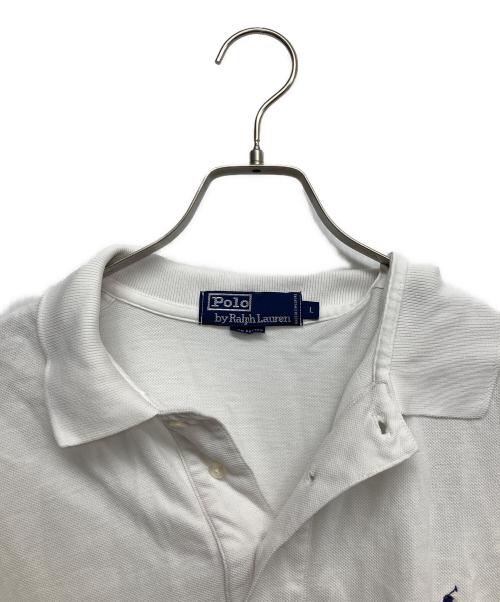 POLO RALPH LAUREN（ポロ・ラルフローレン）POLO RALPH LAUREN (ポロ・ラルフローレン) 半袖ポロシャツ ホワイト サイズ:Lの古着・服飾アイテム