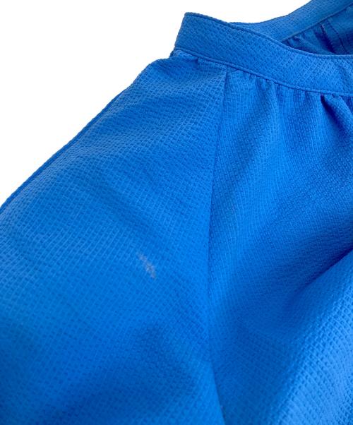 ANAYI（アナイ）ANAYI (アナイ) サッカーストレッチパフ袖ワンピース ブルー サイズ:36の古着・服飾アイテム