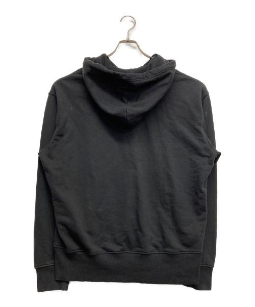 DIESEL（ディーゼル）DIESEL (ディーゼル) S-MACS-HOOD ロゴ スウェットプルオーバーパーカー ブラック サイズ:Mの古着・服飾アイテム