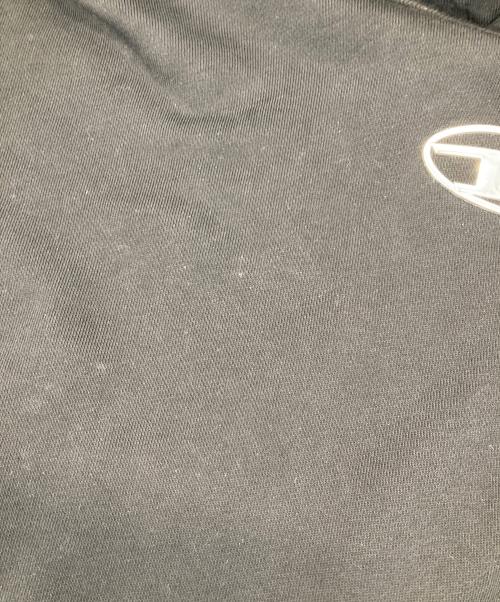 DIESEL（ディーゼル）DIESEL (ディーゼル) S-MACS-HOOD ロゴ スウェットプルオーバーパーカー ブラック サイズ:Mの古着・服飾アイテム