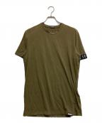 DSQUARED2ディースクエアード）の古着「Icon Band Round Neck T-Shirt」｜オリーブ