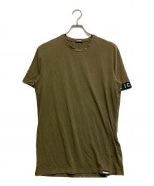 DSQUARED2（ディースクエアード）の古着「Icon Band Round Neck T-Shirt」｜オリーブ