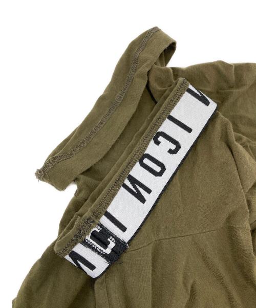 DSQUARED2（ディースクエアード）DSQUARED2 (ディースクエアード) Icon Band Round Neck T-Shirt オリーブ サイズ:Lの古着・服飾アイテム
