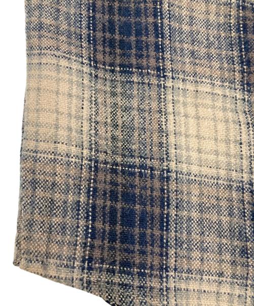 NORTHWEST BLUE（ノースウェストブルー）NORTHWEST BLUE (ノースウェストブルー) オンブレチェックネルシャツ ブラウン サイズ:XLの古着・服飾アイテム