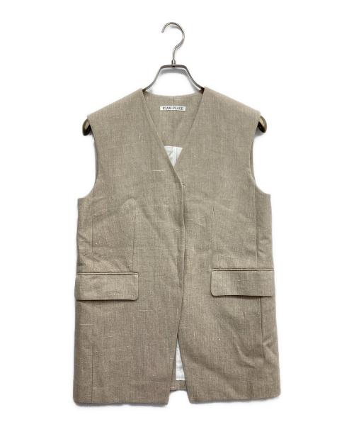Plage（プラージュ）Plage (プラージュ) RIAM-リネンブレンドジレ ベージュ サイズ:38の古着・服飾アイテム