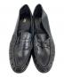 中古・古着 ZARA (ザラ) ソフトギャザーローファー ブラック サイズ:37：5000円