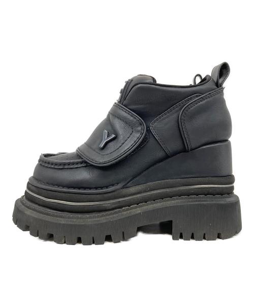 YELLO（イエロ）YELLO (イエロ) SHORT BOOTS ブラック サイズ:Mの古着・服飾アイテム