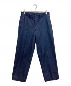 LOEFFロエフ）の古着「13oz スラックス デニムパンツ」｜ブルー