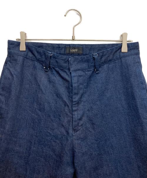 LOEFF（ロエフ）LOEFF (ロエフ) 13oz スラックス デニムパンツ ブルー サイズ:2の古着・服飾アイテム