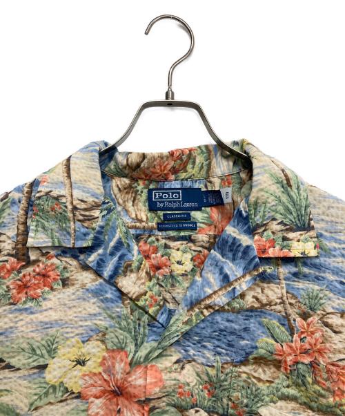 POLO RALPH LAUREN（ポロ・ラルフローレン）POLO RALPH LAUREN (ポロ・ラルフローレン) オープンカラーS/Sシャツ グリーン サイズ:Lの古着・服飾アイテム