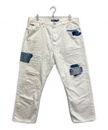 POLO RALPH LAUREN（ポロ・ラルフローレン）の古着「heritage straight デニムパンツ」｜ホワイト
