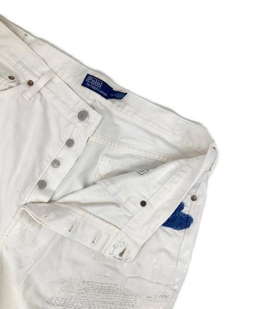 POLO RALPH LAUREN（ポロ・ラルフローレン）POLO RALPH LAUREN (ポロ・ラルフローレン) heritage straight デニムパンツ ホワイト サイズ:W38の古着・服飾アイテム