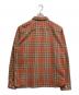 RRL (ダブルアールエル) チェックツイルワークシャツ ブラウン サイズ:L 未使用品：20000円