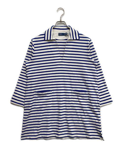 POLO RALPH LAUREN（ポロ・ラルフローレン）POLO RALPH LAUREN (ポロ・ラルフローレン) ボーダーカットソー ブルー サイズ:Sの古着・服飾アイテム