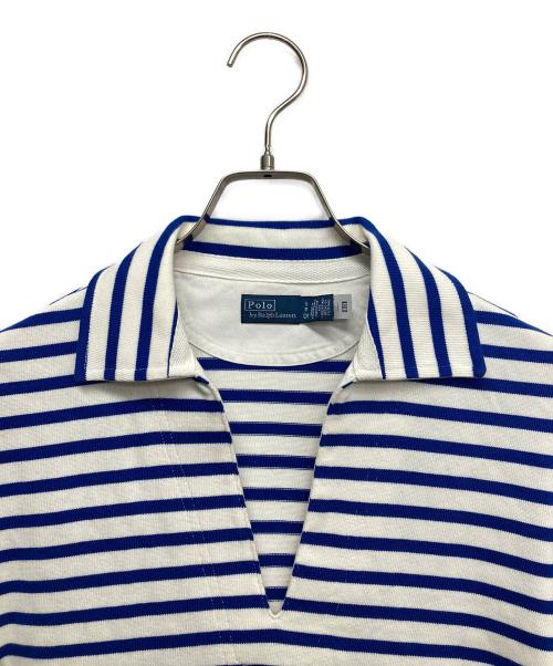 POLO RALPH LAUREN（ポロ・ラルフローレン）POLO RALPH LAUREN (ポロ・ラルフローレン) ボーダーカットソー ブルー サイズ:Sの古着・服飾アイテム