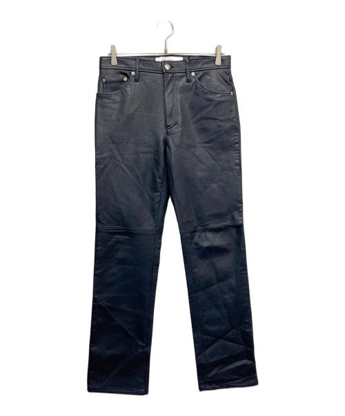 Sefr（セファ）Sefr (セファ) フェイクレザーパンツ ネイビー サイズ:29の古着・服飾アイテム