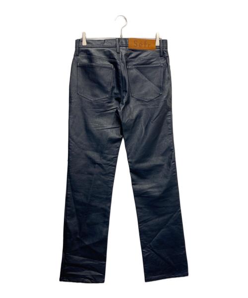 Sefr（セファ）Sefr (セファ) フェイクレザーパンツ ネイビー サイズ:29の古着・服飾アイテム