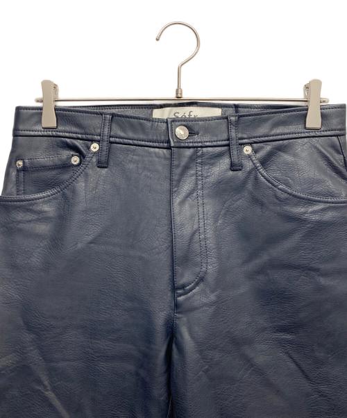 Sefr（セファ）Sefr (セファ) フェイクレザーパンツ ネイビー サイズ:29の古着・服飾アイテム