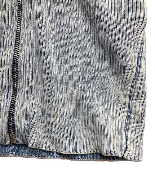 DIESEL（ディーゼル）DIESEL (ディーゼル) プリーツカーディガン ブルー サイズ:Sの古着・服飾アイテム