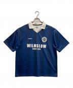 UMBRO×WILMSLOWアンブロ）の古着「別注ゲームシャツ」｜ホワイト×ネイビー