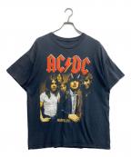 USEDユーズド）の古着「ACDC-プリントＴシャツ」｜ブラック