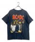 USED（ユーズド）の古着「ACDC-プリントＴシャツ」｜ブラック