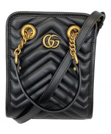 GUCCI（グッチ）の古着「GG MARMONT DTDHT」｜ゴールド×ブラック