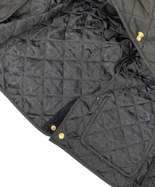 COACH（コーチ）COACH (コーチ) ダイアルロックキルティングジャケット ブラック サイズ:XSの古着・服飾アイテム