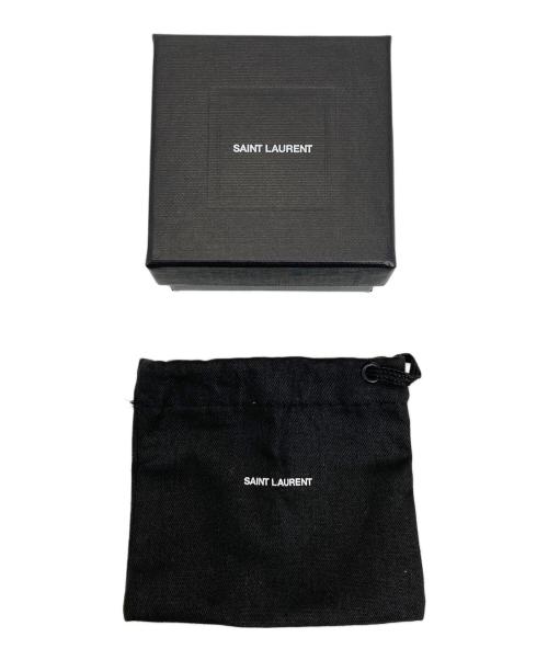 Saint Laurent Paris（サンローランパリ）Saint Laurent Paris (サンローランパリ) YSLロゴシグネチャーリング ブラック サイズ:13号の古着・服飾アイテム