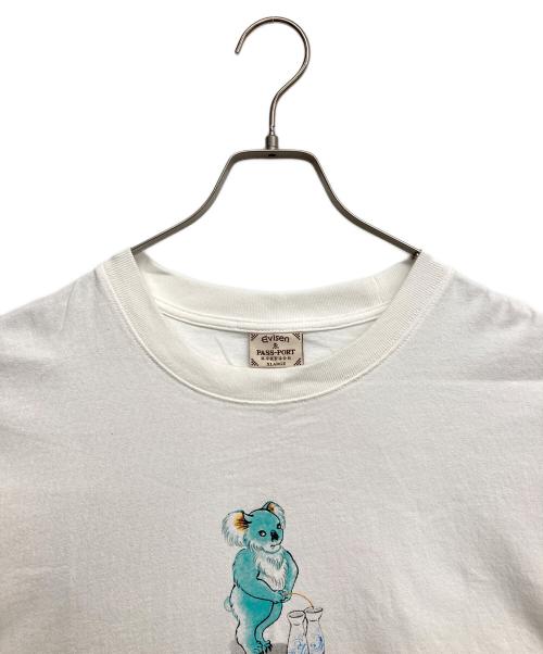 EVISEN（エビセン）EVISEN (エビセン) PASSPORT (パスポート) SAKE S/S TEE ホワイト サイズ:XLの古着・服飾アイテム