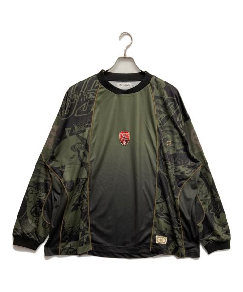 EVISEN（エビセン）EVISEN (エビセン) PHEASANT MOTO JERSEY グリーン サイズ:Lの古着・服飾アイテム