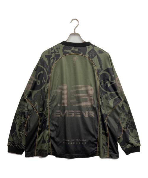 EVISEN（エビセン）EVISEN (エビセン) PHEASANT MOTO JERSEY グリーン サイズ:Lの古着・服飾アイテム
