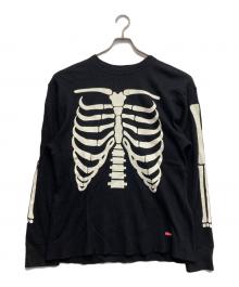 SUPREME×Hanes（シュプリーム×ヘインズ）の古着「Bones Thermal Crew」｜ブラック