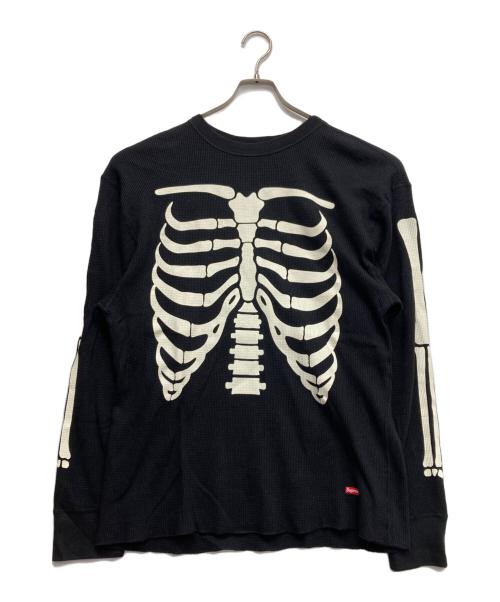 SUPREME（シュプリーム）SUPREME (シュプリーム) Hanes (ヘインズ) Bones Thermal Crew ブラック サイズ:XLの古着・服飾アイテム