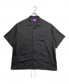 THE NORTHFACE PURPLELABELザ・ノースフェイス パープルレーベル）の古着「Nylon Taffeta Field S/S Shirt」｜ブラック