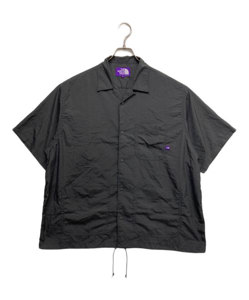 THE NORTHFACE PURPLELABEL（ザ・ノースフェイス パープルレーベル）THE NORTHFACE PURPLELABEL (ザ・ノースフェイス パープルレーベル) Nylon Taffeta Field S/S Shirt ブラック サイズ:Lの古着・服飾アイテム