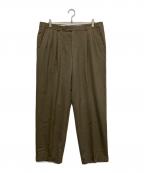 GIVENCHY MONSIEURジバンシイ ムッシュ）の古着「３タックスラックス」｜オリーブ