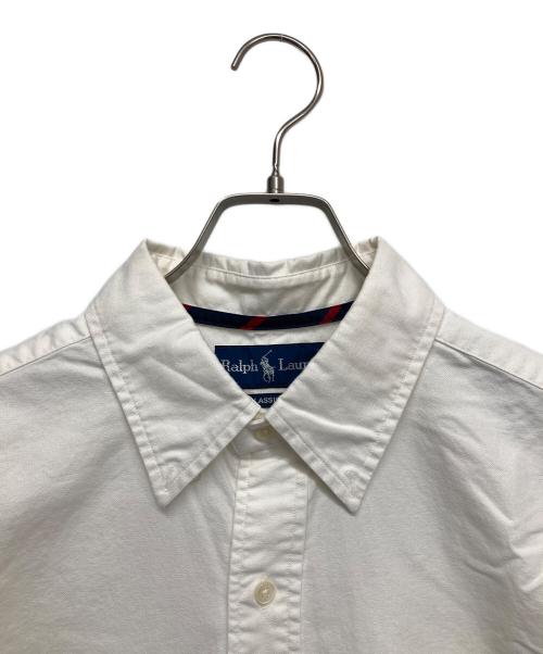 RALPH LAUREN（ラルフローレン）RALPH LAUREN (ラルフローレン) S/Sボタンダウンシャツ ホワイト サイズ:Lの古着・服飾アイテム
