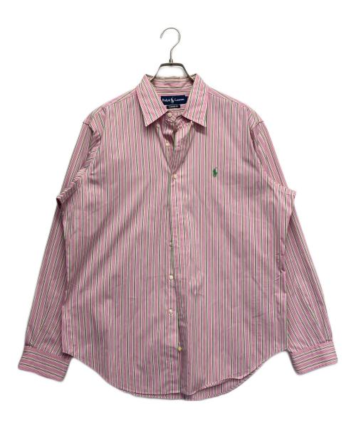 RALPH LAUREN（ラルフローレン）RALPH LAUREN (ラルフローレン) ボタンダウンシャツ グリーン×ライトピンク サイズ:Lの古着・服飾アイテム