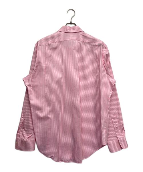 POLO RALPH LAUREN（ポロ・ラルフローレン）POLO RALPH LAUREN (ポロ・ラルフローレン) ロングスリーブシャツ ホワイト×ライトピンク サイズ:Lの古着・服飾アイテム