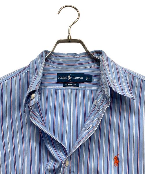 RALPH LAUREN（ラルフローレン）RALPH LAUREN (ラルフローレン) ボタンダウンシャツ レッド×ブルー サイズ:Lの古着・服飾アイテム