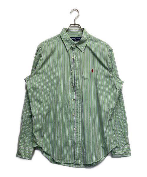 RALPH LAUREN（ラルフローレン）RALPH LAUREN (ラルフローレン) ボタンダウンシャツ レッド×グリーン サイズ:Lの古着・服飾アイテム