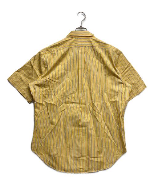 RALPH LAUREN（ラルフローレン）RALPH LAUREN (ラルフローレン) S/Sボタンダウンシャツ ネイビー×イエロー サイズ:Lの古着・服飾アイテム