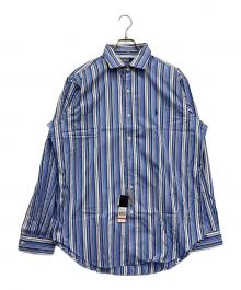 POLO RALPH LAUREN（ポロ・ラルフローレン）の古着「ロングスリーブシャツ」｜ホワイト×ブルー