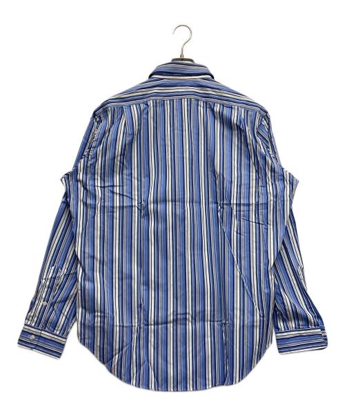POLO RALPH LAUREN（ポロ・ラルフローレン）POLO RALPH LAUREN (ポロ・ラルフローレン) ロングスリーブシャツ ホワイト×ブルー サイズ:Lの古着・服飾アイテム