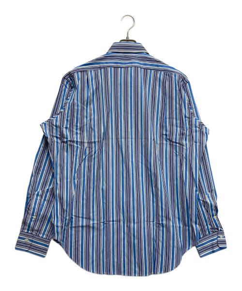 POLO RALPH LAUREN（ポロ・ラルフローレン）POLO RALPH LAUREN (ポロ・ラルフローレン) ロングスリーブシャツ ホワイト×ブルー サイズ:Lの古着・服飾アイテム