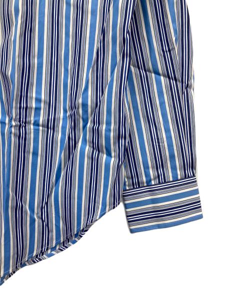 POLO RALPH LAUREN（ポロ・ラルフローレン）POLO RALPH LAUREN (ポロ・ラルフローレン) ロングスリーブシャツ ホワイト×ブルー サイズ:Lの古着・服飾アイテム